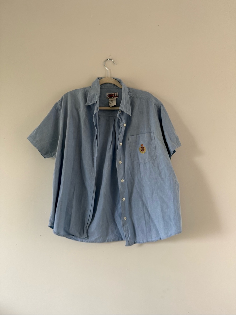 Vintage 90s Blue Oxford Button Down Shirt | Coastal Grandfather Old Money